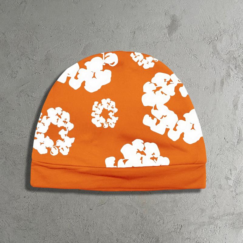 Европейская и американская хип-хоп мода повседневная с принтом двухслойная шапка-пуловер OneSize оранжевый