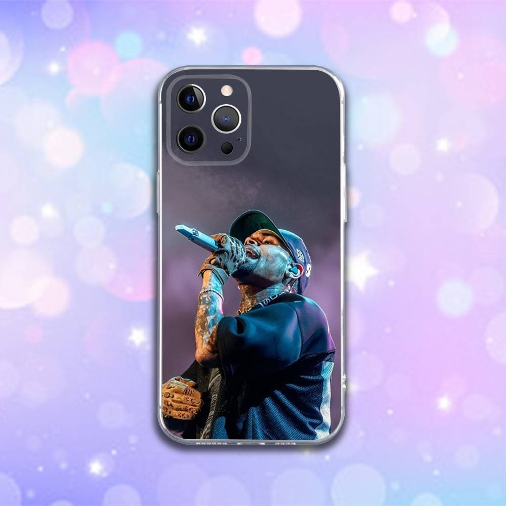 Rapper Chris B-Brown Phone Case For iPhone 16e,16,15,14,13,12,11 Plus,Pro,Max,XR,XS,X,Plus,SE,Mini Transparent Soft Cover