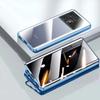 Metal Phone Case Double Sided Temper Glass For Redmi 14 13 12 Pro Plus 5G Lens Protect Anti Peeping Spy Privacy Cover Cases