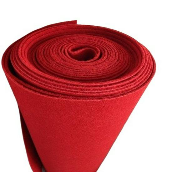 Red Velour Flocking Wedding Celebration Carpet