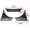 3 Pieces Black Titanium Interior Dashboard Panel Meter Surround Cover Molding Trim for Camry XV70 2018 2019 2020 2021