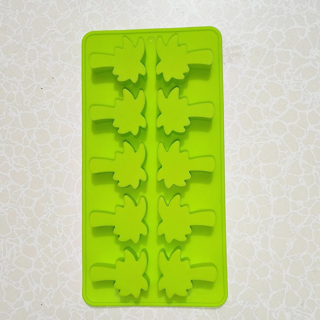 Hawaiian Cactus Pineapple Flamingo Ice Cube Tray Cartoon Flexible Food Grade Silicone Ice Mold for Soft Drinks Whisky Ice Maker