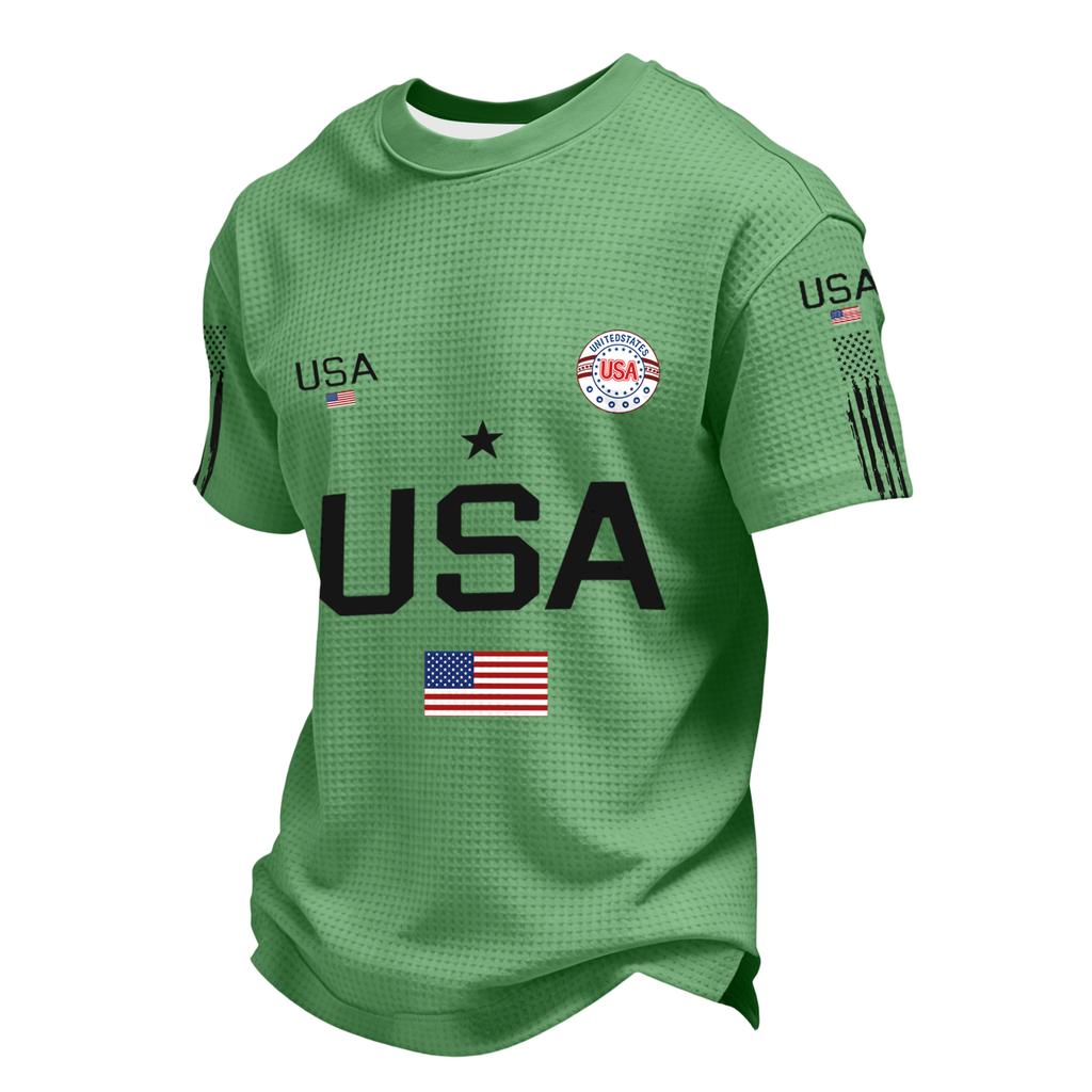Men's Casual Round Neck Short Sleeve T-Shirt