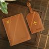 Personalized Artificial Leather Passport Holder Custom Name Foldable Lightweight Luggage Tag Ideal for Outings and Travel Gifts