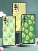 Cute Avocado Phone Case Cover for Redmi 14C 10C Note 15 14 13 12 10 11 K40 Pro Plus 5G Soft TPU Shell Shockproof Fundas Capa Bag