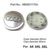 4pcs 2sdwp Wheel Center Cap Hub Covers 60mm-135mm Car Styling Badge Auto Accessories Compatible with A3 A4 A5 A6 A7 S4 Q7 Q3 sdwp2