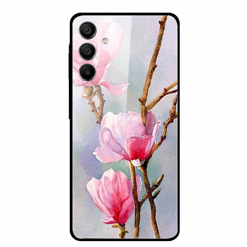 Tempered Glass Case for Samsung Galaxy A16 5G Back Cover Hard Case for SamsungA16 Phone Case Fundas Cool Protective Cute Bumper