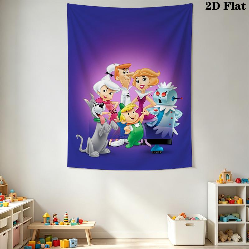 Cartoon Jason Family Pattern Home Decor Tapestry, Wall Hanging, Decorative RV Wall Cloth.ZGT0914240