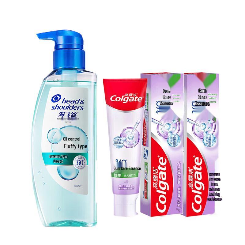 Colgate 360 Gum Care Toothpaste & Anti-dandruff Shampoo Set