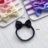 Solid Color Bow Hairpin & Ribbed Headband Set for Girls