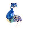 Dripping Oil Retro Fox Brooch Exquisite Charm Pin Creative Fashion Elegant Y2K Jewelry Accessories Party Birthday Gift Souvenir