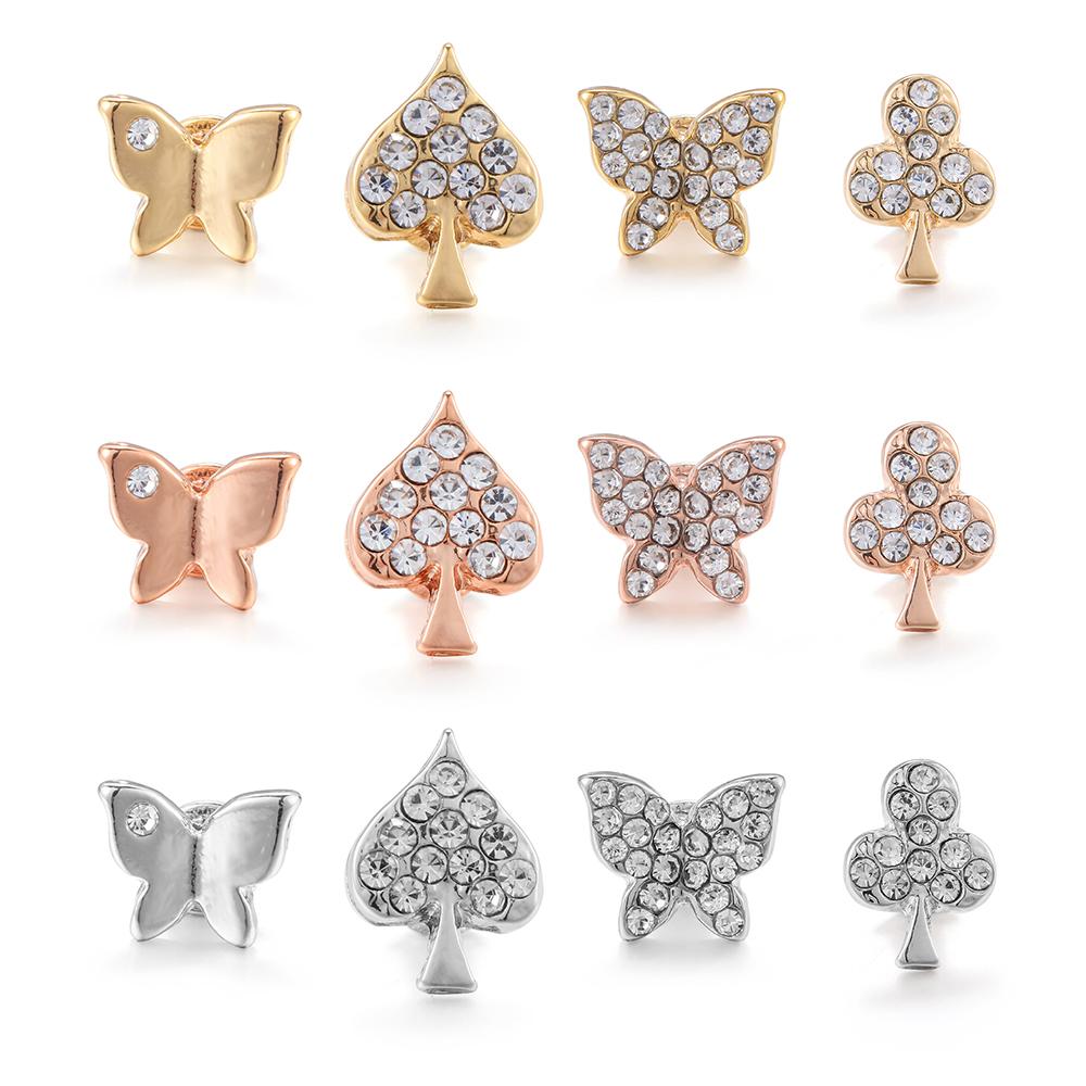 Metal Diamond Nails Decorative Ring Wristbelt Charms Strap Accessories Watch Band Ornament