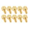 10PCS Brass Large Bore Tire Valve Stem Adapters External Tire Bore Valve Reducer Adapter Connector Good Performance 22mm Length