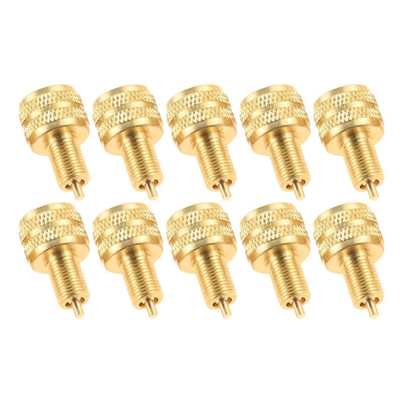 10PCS Brass Large Bore Tire Valve Stem Adapters External Tire Bore Valve Reducer Adapter Connector Good Performance 22mm Length