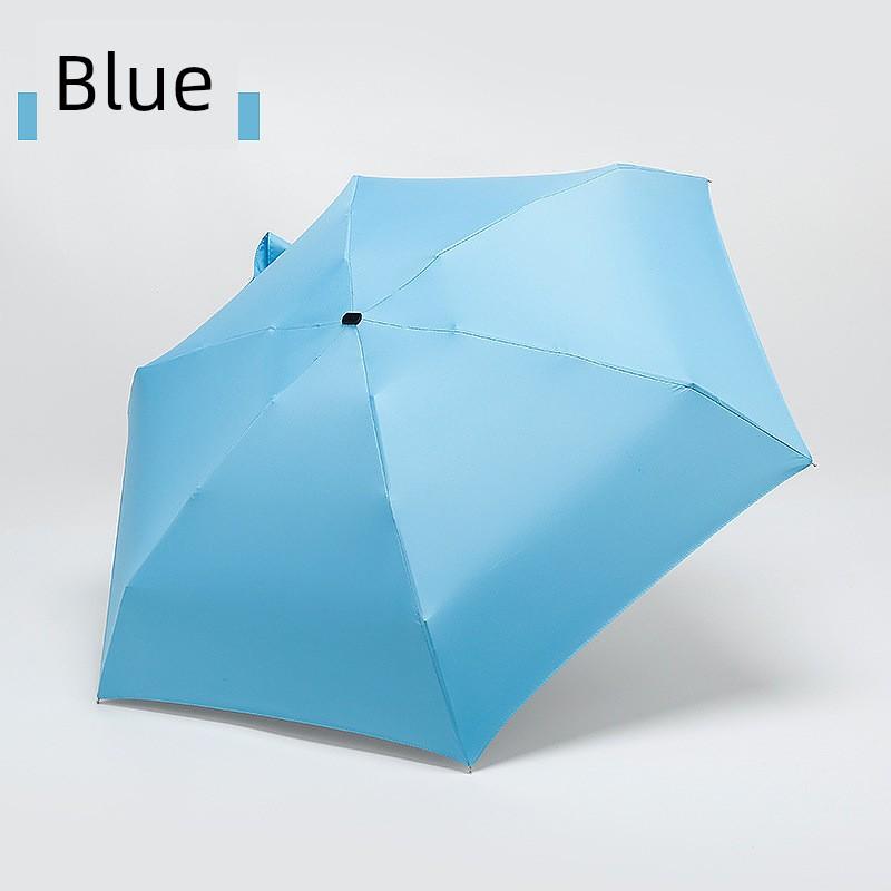 Ultra-Light 50% off Folding Sunshade Umbrella, Promotional Pocket Umbrella, Creative Black-Coated Sun Umbrella, Compact Gift