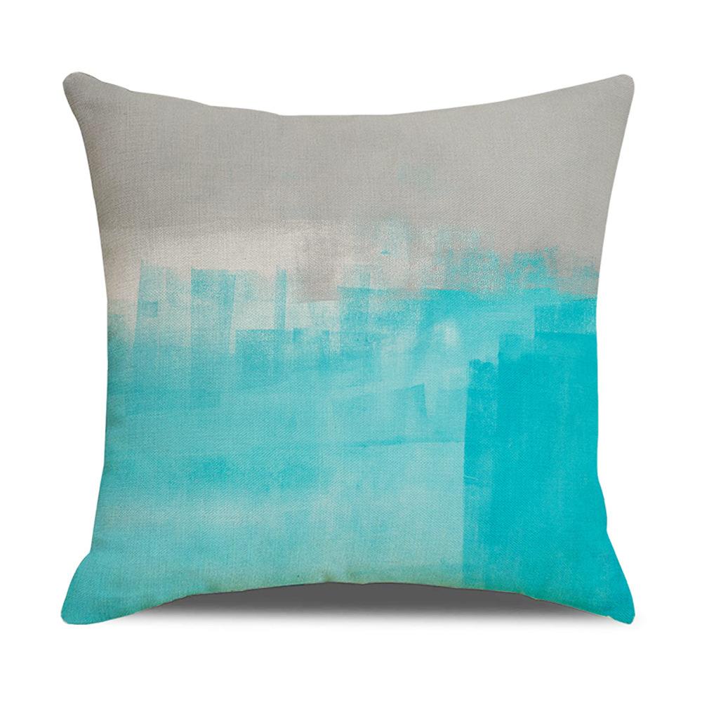 Nordic Linen Cushion Abstract Bedside Backrest Pillow Cover Household Products Cushion Cover Cushion Cover