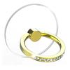 1PC Diamant Telefon Ring Ständer Transparent Finger Grip Transparent 360 ° Drehen Ständer