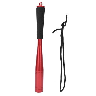Diametro 25 mm Strumento Battitore da Pesca Testa in Lega di Alluminio 2 Colori Fish Priest con Manico in Schiuma Rosso