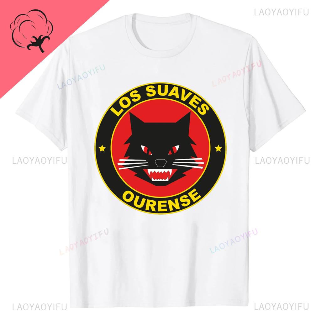 Los Suaves Ourense Samurai Top Tshirts Summer Shortsleev Round Collar Printed Men Casual Oneck Harajuku Ventilate Unique Tops