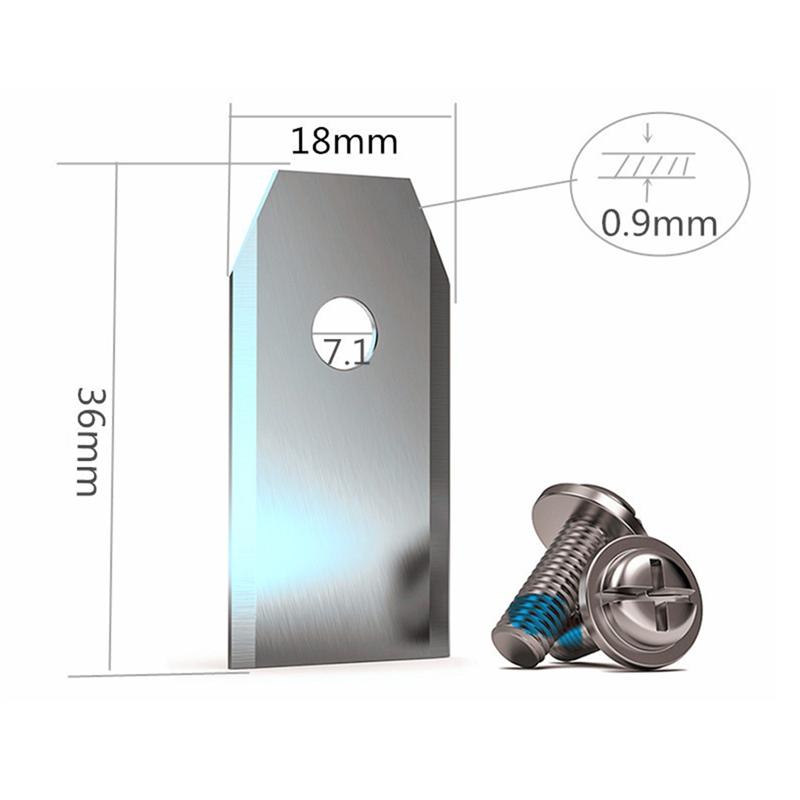 AB66-Ostrza Tnące Zamienne do Kosiarki Podkaszarki 30 Sztuk Zestaw ze Stali Nierdzewnej Dla ECOVACS Cutter