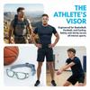Clear Teenager Eye Protect Glasses Adjustable Strap Sport Protective Eyewear  Football