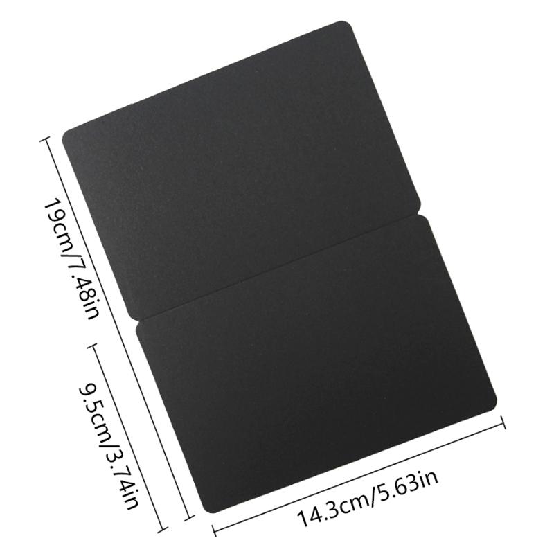 10 Buc. Cartonașe de Felicitare Goale din Hârtie Kraft Pliabile Multifuncționale Cartonaș din Hârtie Rigidă Nuntă Festival Plic Cartonaș de Invitație