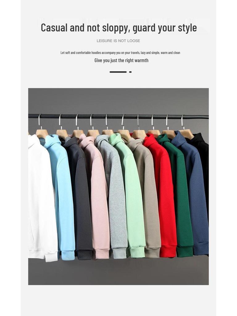 Men's Thickened Velvet Hoodie - Heavyweight Autumn/Winter Style, Warm Youth Trend, Couple Jacket