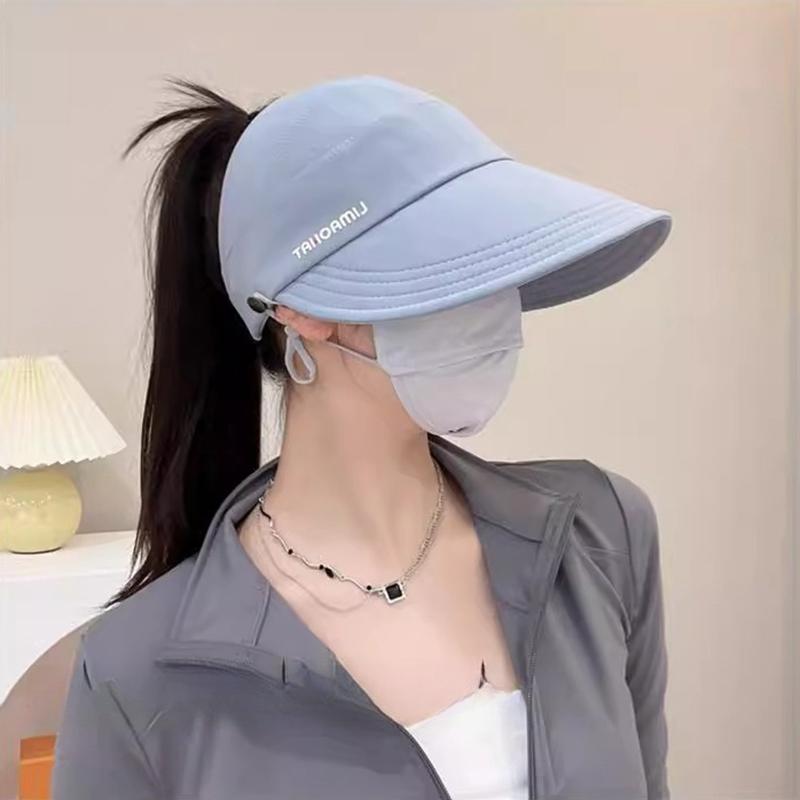 Kadınlar İçin Yazlık Şapka Plaj Seyahat Güneşten Koruma Şapkası Güneş Şapkası Basit Katlanabilir Geniş Kenarlı Şapka Çok Yönlü Güneşlik Şapkalar