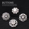 5pcs Mink Coat Pearl Buttons High-End Exquisite Fashion Crystal Diamond Buttons Fur Clothes Jacket Women'S Top Buttons