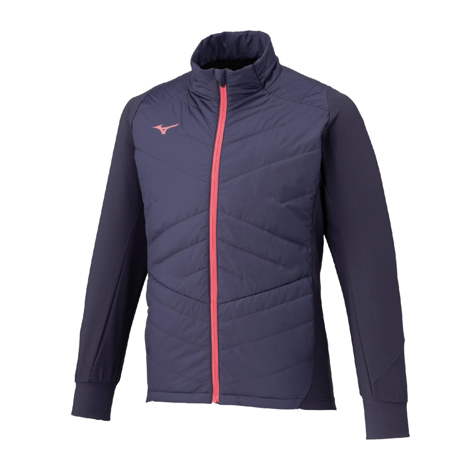

Mizuno Techfill Breath Thermo Training Light Navy Jacket, Heat-Generating Material, Water-Repellent, 32MEC535,