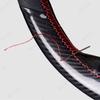 Sports Popular 4-Spoke 38cm Anti-Slip Suede Universal Car Steering Wheel Cover Hand Sewn Needle Thread Protector Fiber Leather