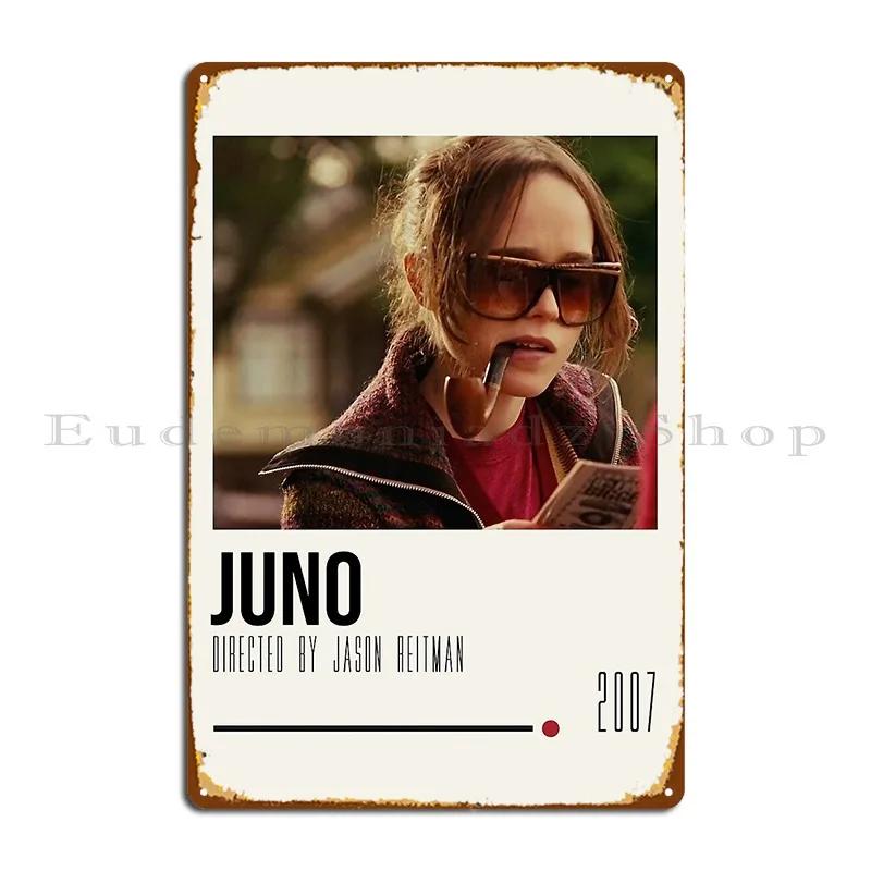 Juno Movie Poster Metal Plaque Poster Retro Retro Garage Designing Plaques Tin Sign Poster 20x30cm(7.8x11.8inch)