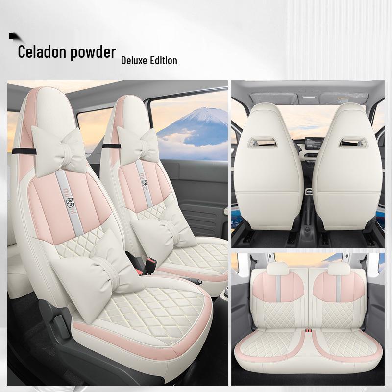 Panda MINI Universal Breathable Car Seat Cover – Cute, Wear-Resistant, Perforated, Four-Season Compatible