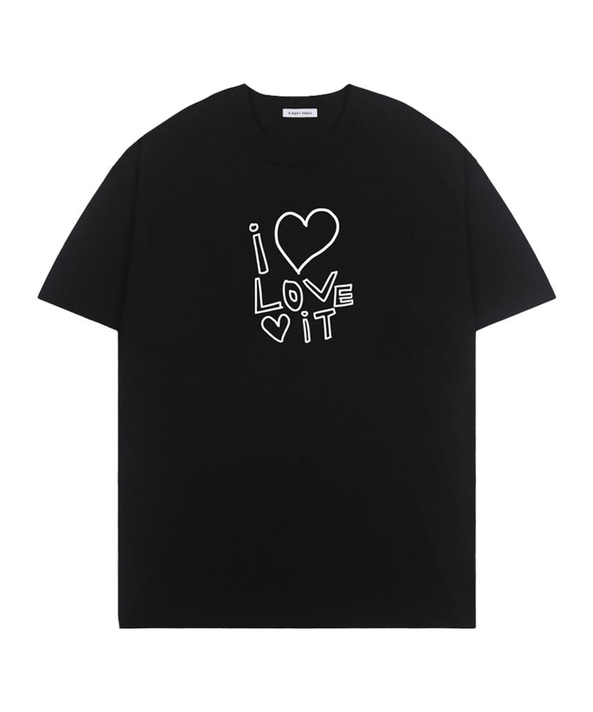 Eolaiteuaenggeul Loveit Loose Tee (Black)