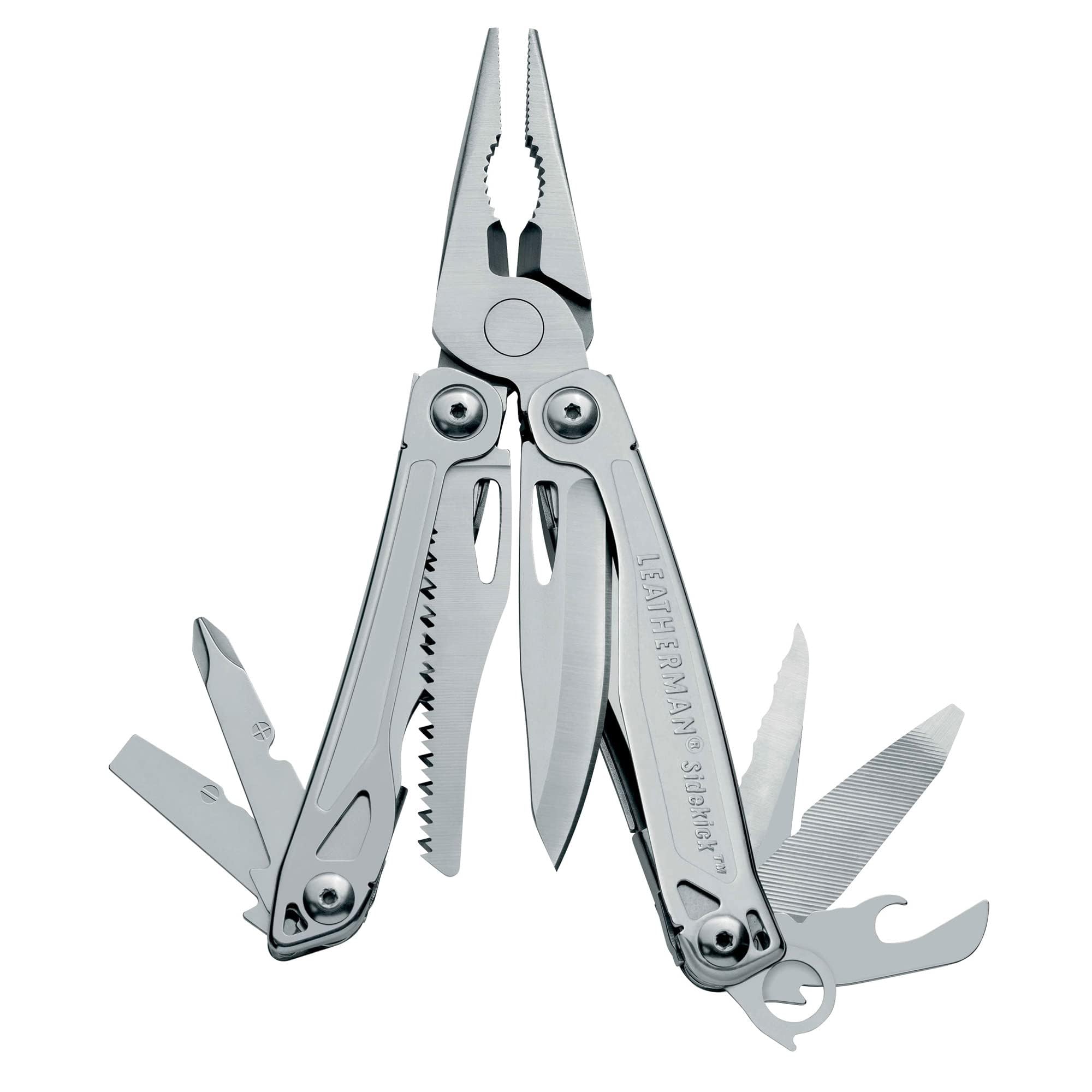 

LEATHERMAN SIDEKICK 14 Spring Ideal for and Outdoor Silver Multi-Tool, Functions, Pliers, Saw, 25-Year Warranty, Beginners, Camping, Activities,