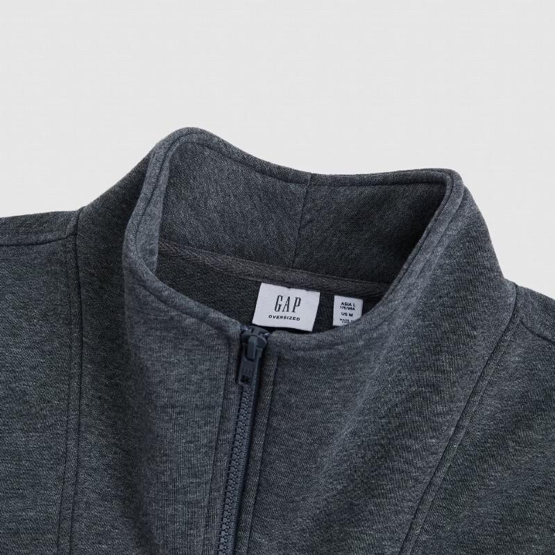 Gap Unisex Half-Zip Stand-Up Collar Sweatshirt