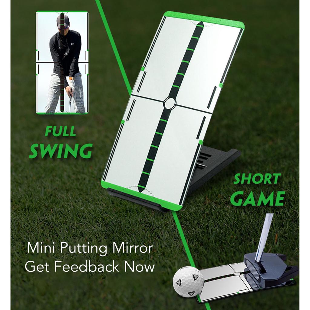 Mini Putting Mirror for Proper Alignment Acrylic Portable Putting Mirror Training Aid Improved Accuracy Indoor Outdoor Practice