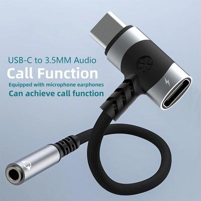 3,5mm Rychlé Nabíjení OTG Dongle 2v1 Adaptér 3,5mm Jack USB C Rozbočovač Použití pro Sluchátka