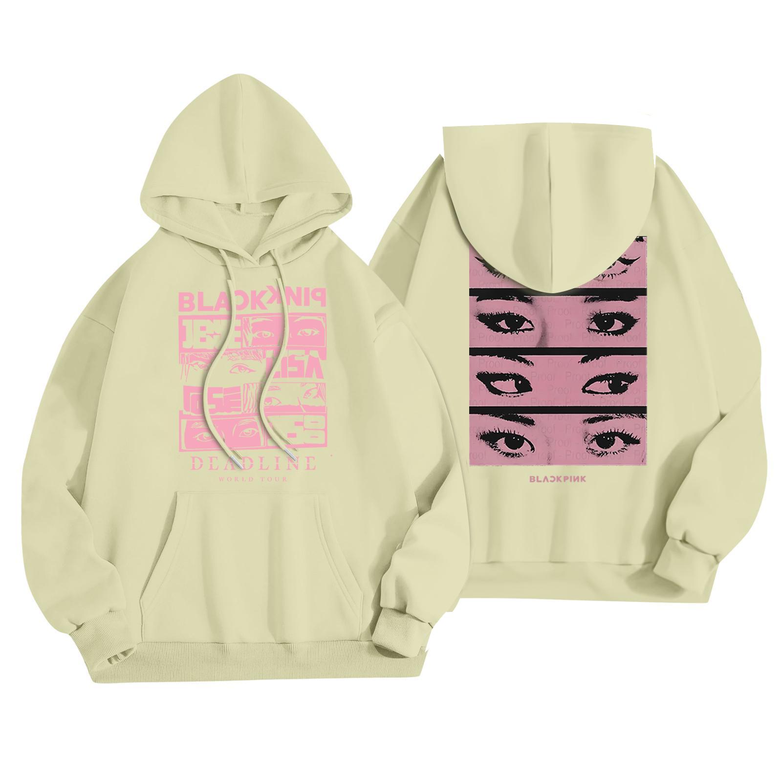 

Женская модная повседневная толстовка с капюшоном, длинным рукавом и принтом XL