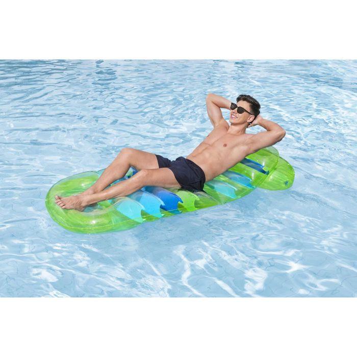 Matelas flottant - Bestway 43962 (Summer Colors) - Multicolore - Hublot transparent - Dossier réglable