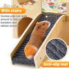 Premium Wooden Guinea Pig House | 2-Level Small Animal Hideout with Stairs | Quick Assembly for Hamsters/Rabbits/Chinchillas