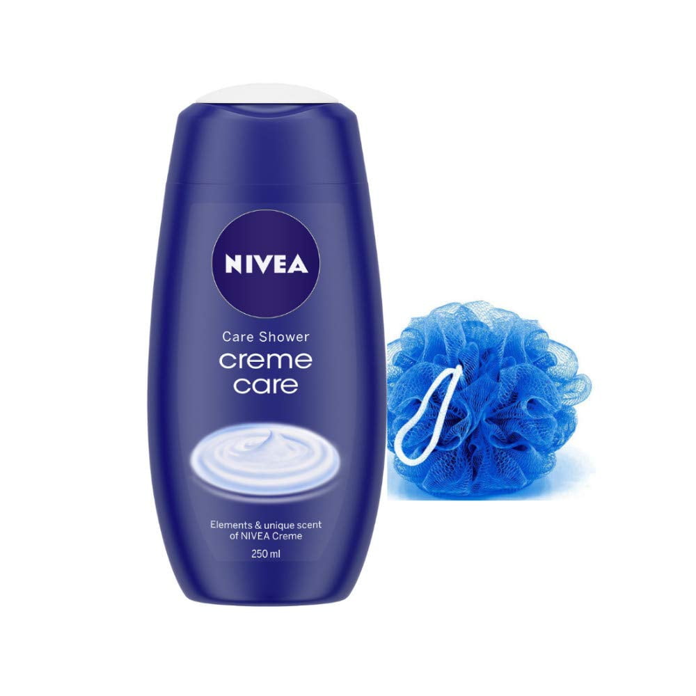 Гель для душа NIVEA Creme Care, 250 мл с бесплатной мочалкой