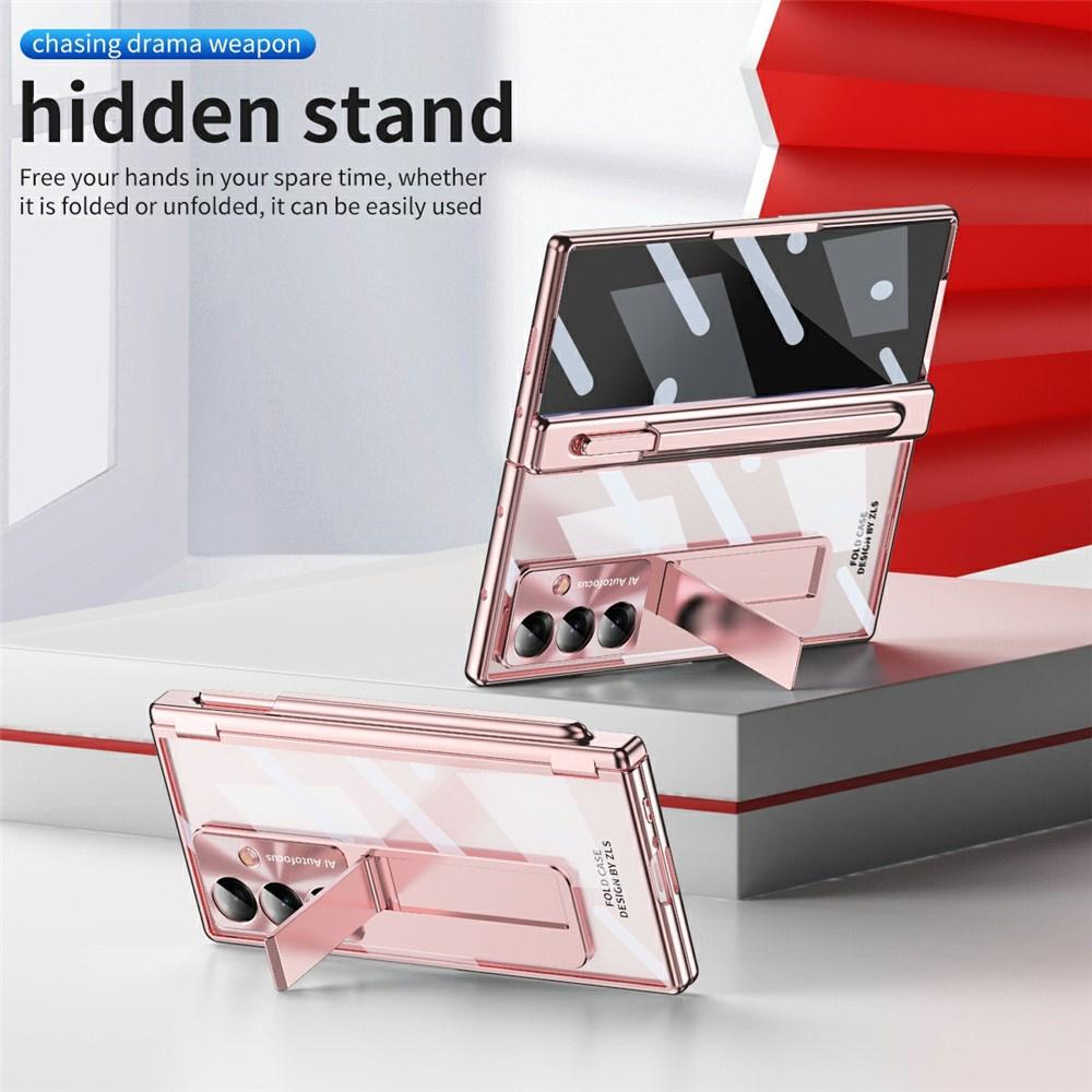 Case for Samsung Galaxy Z Fold7 5G, with stand, rose gold