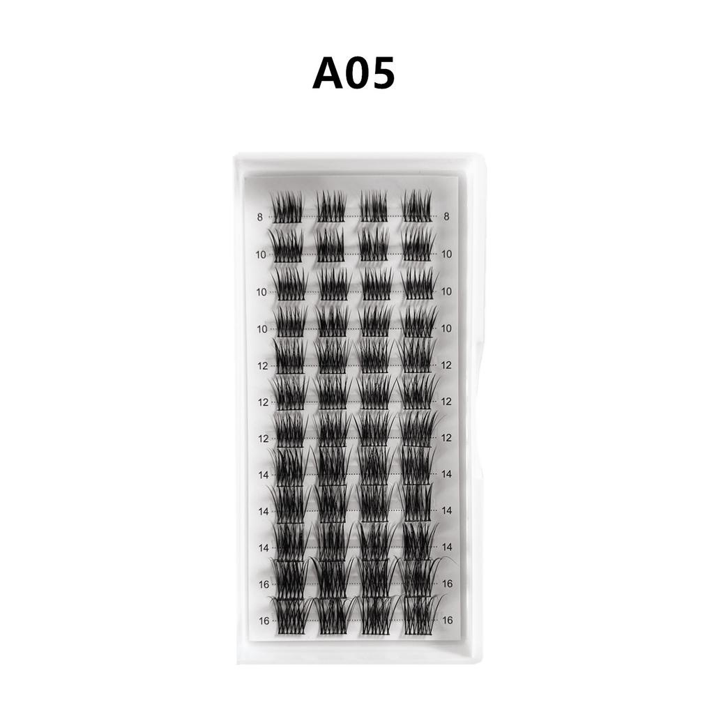 Natural Soft Self-Grafting Single-Cluster Segmented False Eyelashes Diy Eyelashes