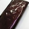[Pre-Owned] Sarah Wallet Snap Closure Logo Embossed Folded Patent Leather - Very Good #WVIH1Q