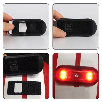 Safety Cordless Warning Lights Bicycle Helmet Strobe Lights LED Indicator Blinker On Motorcycle Helmet Taillights Signal Lamps