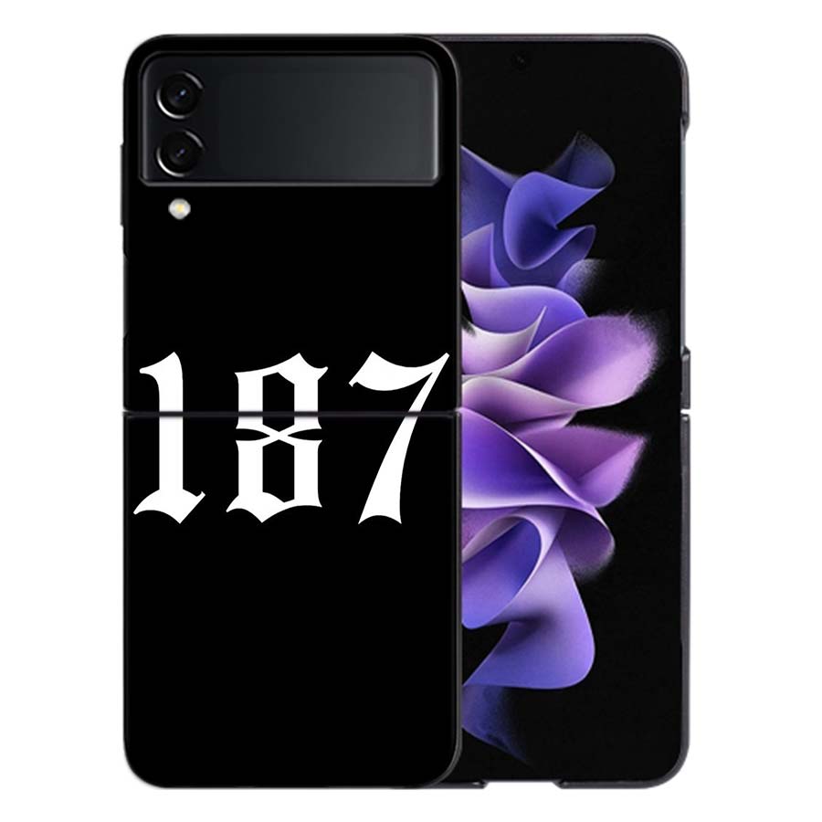 187 Strassenbande Coque For Samsung Z Flip7 6 Galaxy Case Shockproof Z Flip5 Z Flip3 4 5G Hard Cover Phone TPU PC Hard Funda