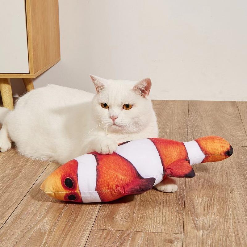 20 cm Rolig Simulering Fisk Barn Kudde Plysch mjuk leksak Barn Gosedjur Katter Leksaker Heminredning