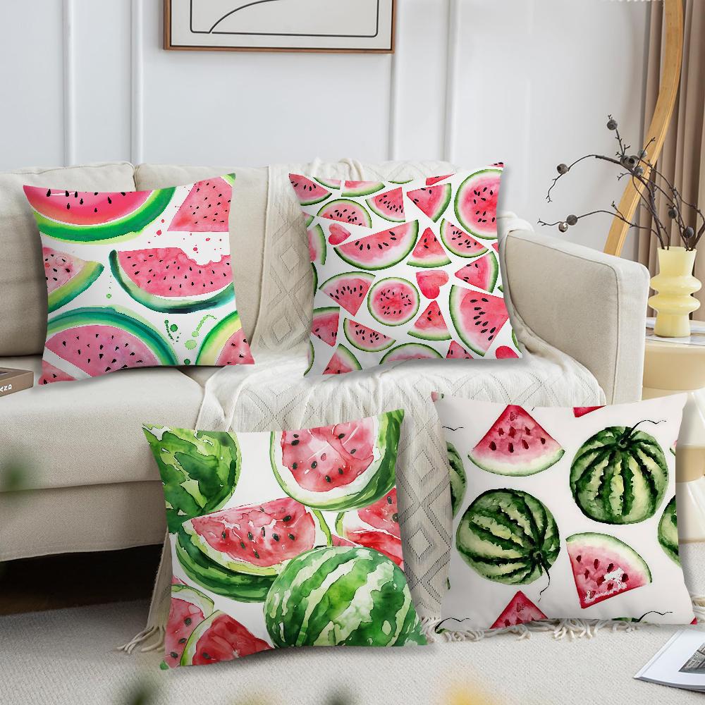 Summer Fruit Watermelon Pattern Cushion Cover For Pillow Printing Sofa Decoration Home Car Room Coffee Office Nordic Simplicity