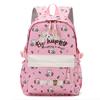 New backpack simple cartoon print student burden reduction schoolbag large capacity leisure travel backpack